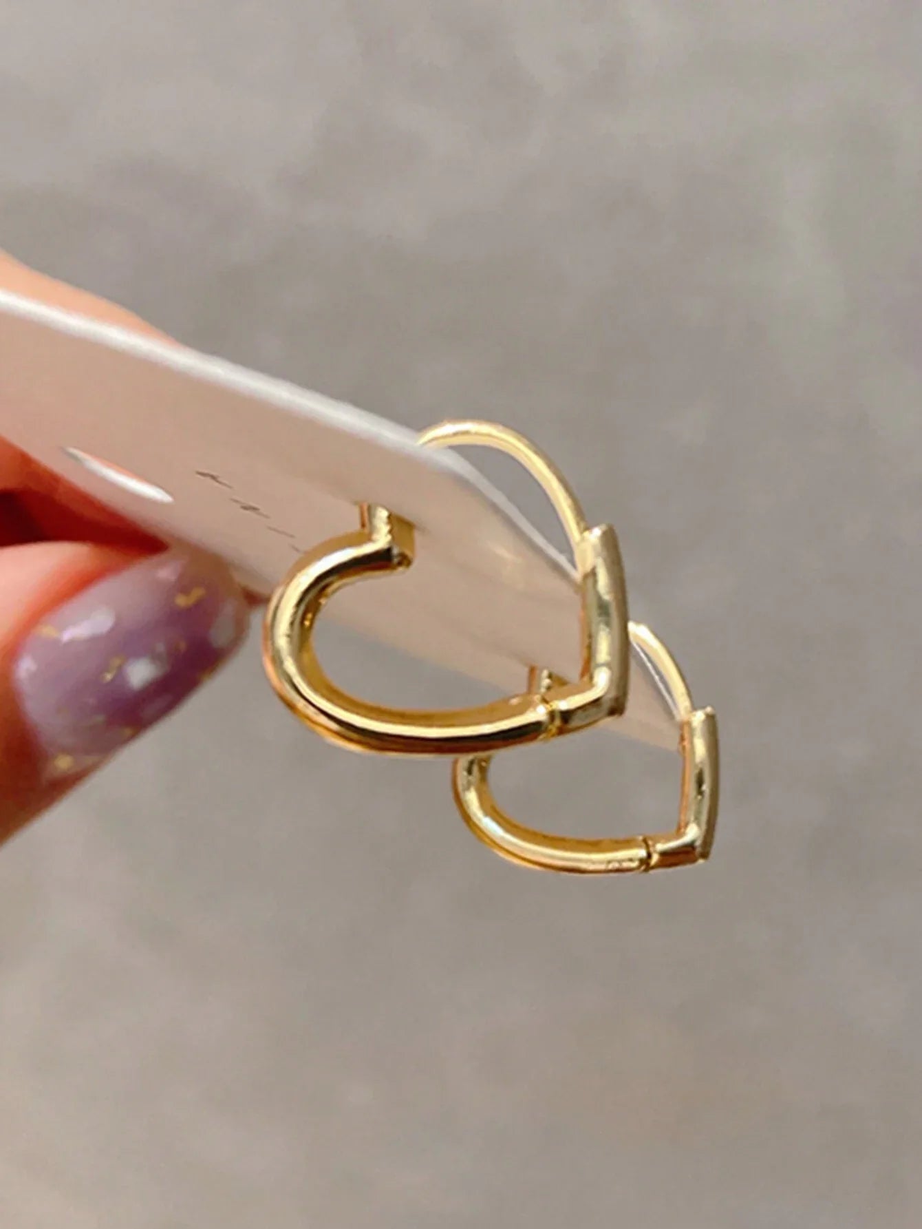 Fashionable Heart Shape Stud Earrings