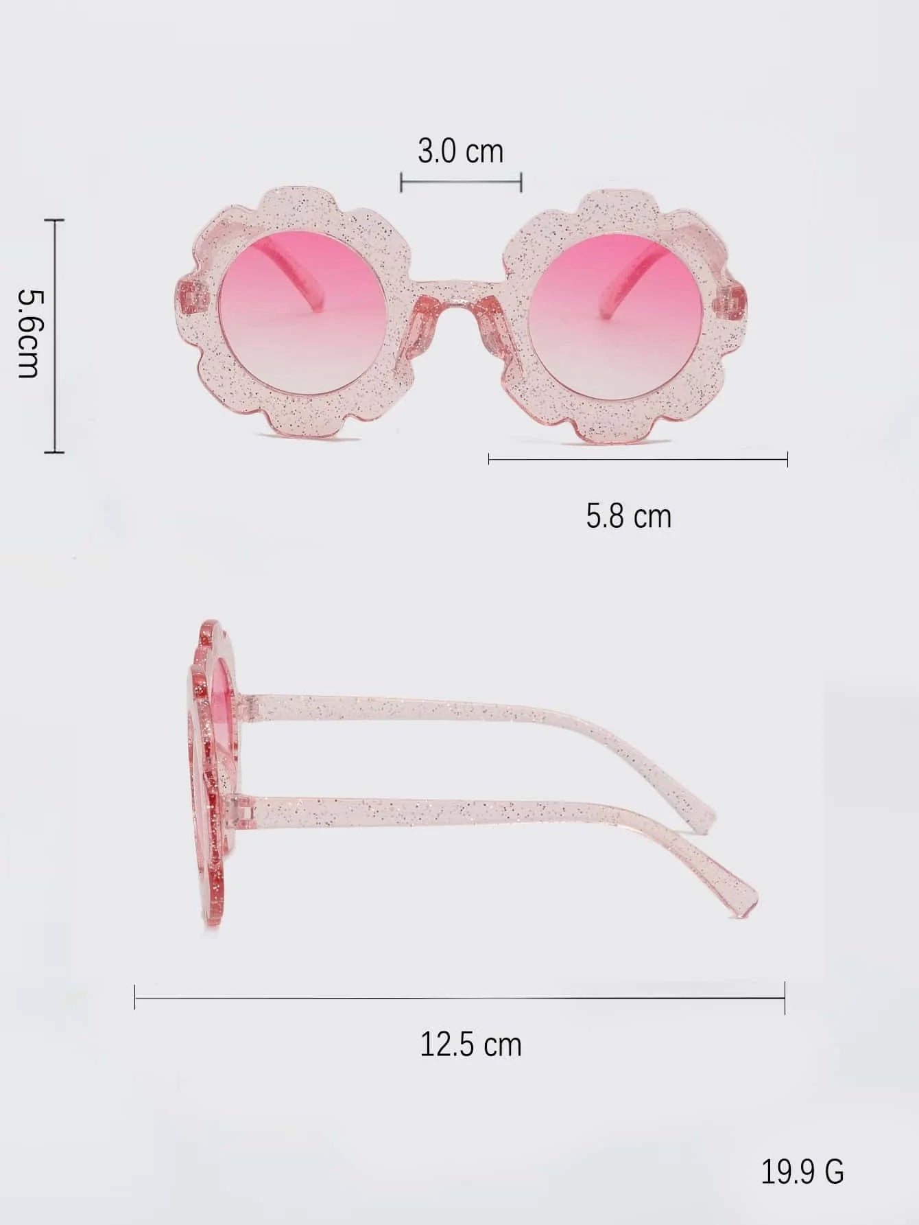 Fashionable Glasses With Flower Design