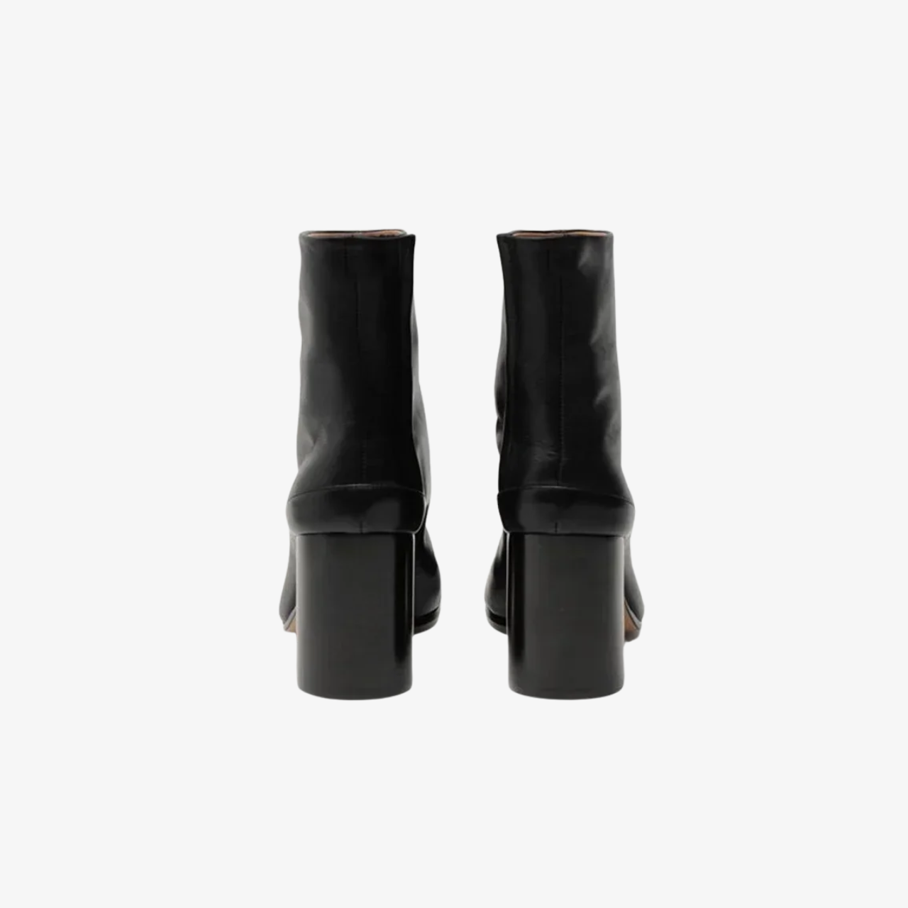 Leather Split Toe Ankle Boots