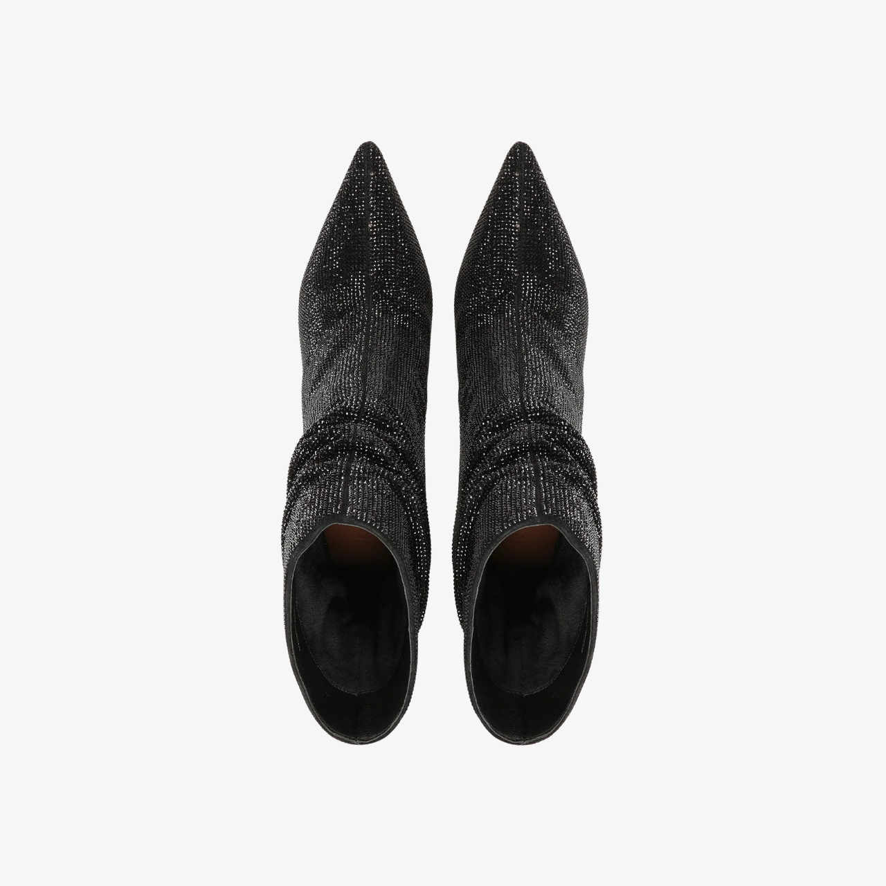 Rhinestone Pointed Stiletto Heel Boots
